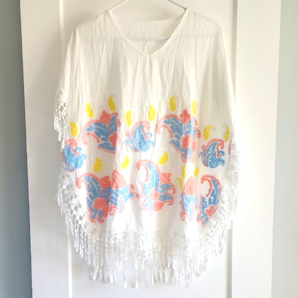 Embroidered Tassle Swim Cover! Would Fit Medium Or Small